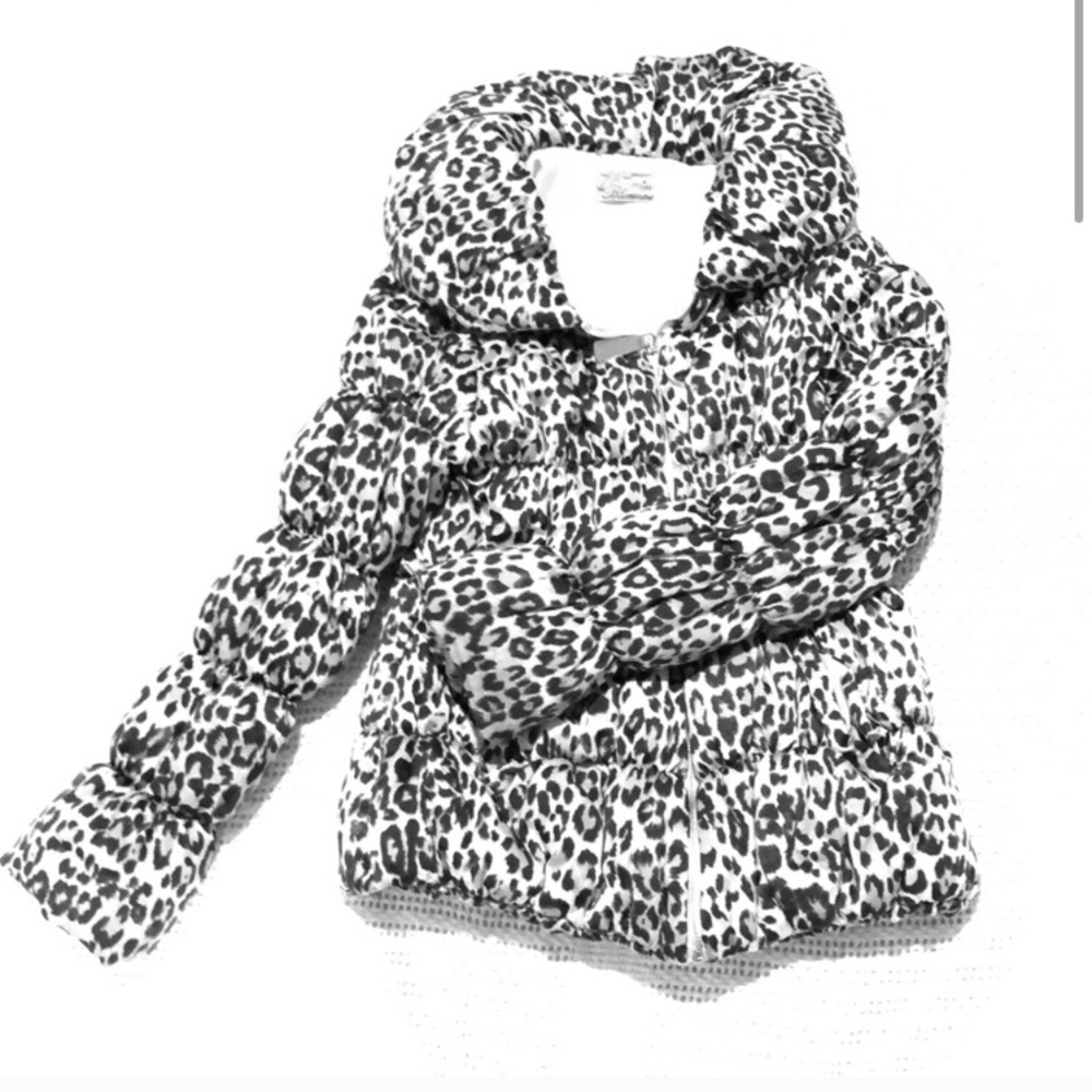 Soft Puffy Comfortable Leopard Spot Jacket